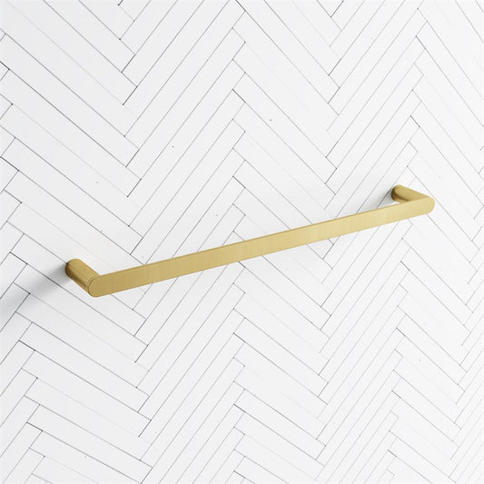 G#1(Gold) Norico Esperia 600mm Brushed Gold Single Towel Rail Brass Wall Mounted