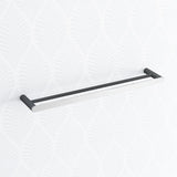 Norico Esperia Chrome & Matt Black Double Towel Rail 600/800Mm Stainless Steel 304 Wall Mounted