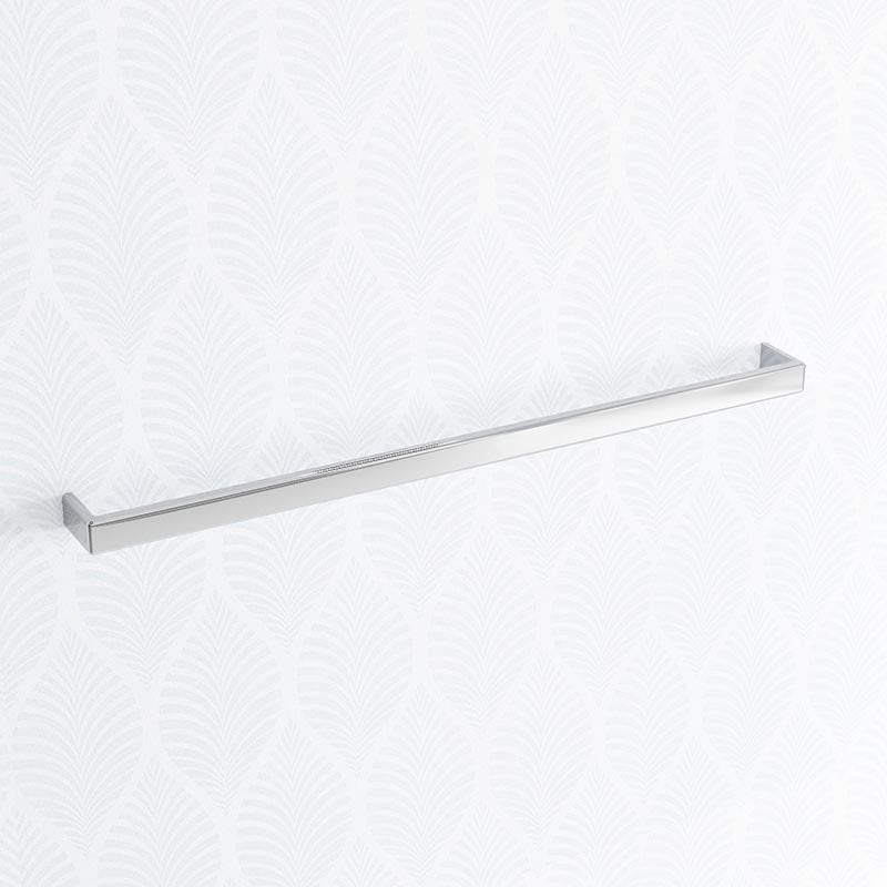 Norico Cavallo 600/800Mm Square Chrome Single Towel Rail Stainless Steel 304 800Mm Rails