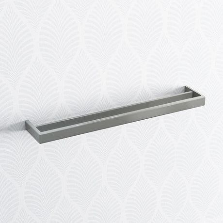 Norico Cavallo 600/800Mm Square Brushed Nickel Double Towel Rail Stainless Steel 304 600Mm Bathroom