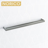 Norico Cavallo 600/800Mm Square Brushed Nickel Double Towel Rail Stainless Steel 304 Bathroom