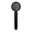 Aroma Sense Matt Black Handheld Shower Round Showers