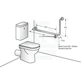 Assist Grab Rail 950X600Mm 90 Degree Hand Bar Ambulant Accessories Special Needs Stainless Steel 304