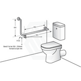 Assist Grab Rail 950X600Mm 90 Degree Hand Bar Ambulant Accessories Special Needs Stainless Steel 304