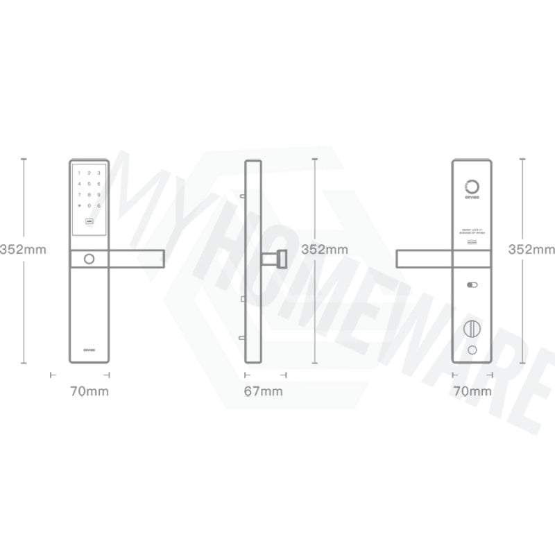 Orvibo Fingerprint Wi-Fi Password Intelligent Smart Lock From Australia Door Locks