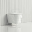 Avery 550X360X365Mm Ceramic White Box Rim Wall Hung Toilet Pan Standard Uf Seat Dual Flush Wels