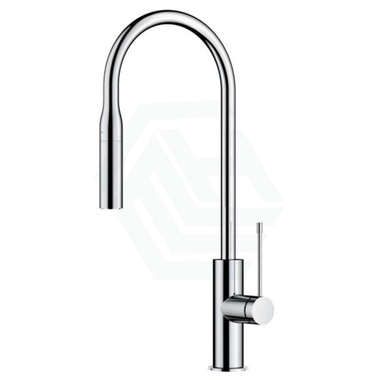 Aziz Chrome Brass Pull Out Kitchen Mixer Tap