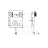 Azzurra Wels 6 Star Dual Flush 3/2L Wall Faced Cal Pedestal Pan With Inwall Cistern Including Button