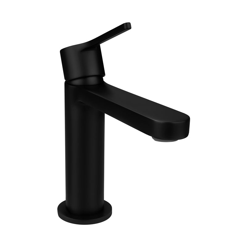 Solid Brass Matt Black Basin Mixer Tap Vanity For Bathroom Short Mixers