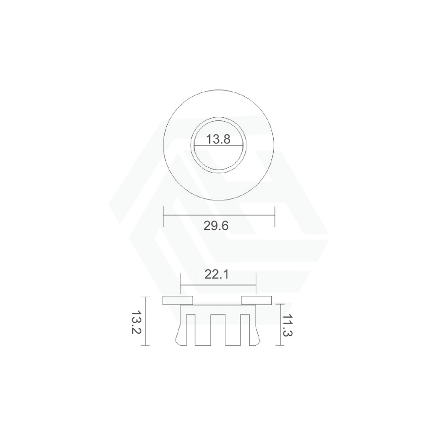 Basin Sink Round Overflow Ring Chrome Accessories