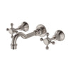 N#1(Nickel) Fienza Lillian Basin/Bath Wall Set Brushed Nickel Bath/Basin Tap Sets