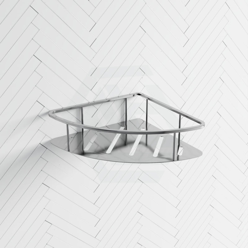 Bathroom Chrome Stainless Steel Shower Caddy Shelf Corner Shelves