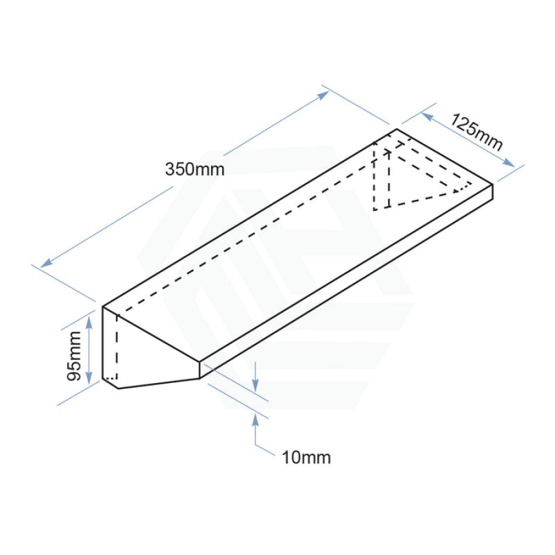 Bathroom Satin Stainless Steel Shower Shelf Special Care Disabled Surface Mounted