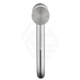 Bella Vista Mica Brushed Nickel Tall Basin Mixer Tap Round Stainless Steel For Bathroom Mixers