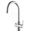 Bella Vista Mica Chrome 3 - Way Filter Sink Mixer Round Stainless Steel For Kitchen Taps