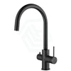 Bella Vista Mica Matt Black 3 - Way Filter Sink Mixer Round Stainless Steel For Kitchen Taps