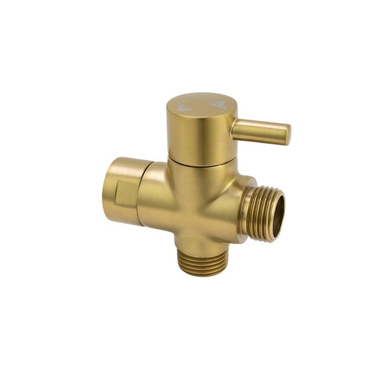 G#1(Gold) Bathroom Solid Brass Brushed Yellow Gold Bidet Spray Diverter Only Toilet