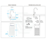 Billi Chilled Water On Tap B3000 With Round Slimline Dispenser Chrome Filter Taps