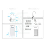 Billi Chilled Water On Tap B3000 With Round Slimline Dispenser Platinum Filter Taps