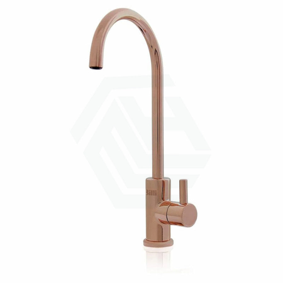 Billi Instant Filtered Water On Tap B1000 With Round Slimline Swivel Dispenser Brushed Rose Gold