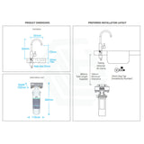 Billi Instant Filtered Water On Tap B1000 With Round Slimline Dispenser Chrome Filter Taps