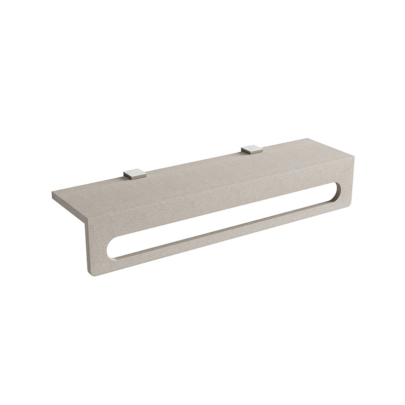 Concrete Towel Rack 600mm Wall Mounted French Grey / Terrazzo / White Sandstone