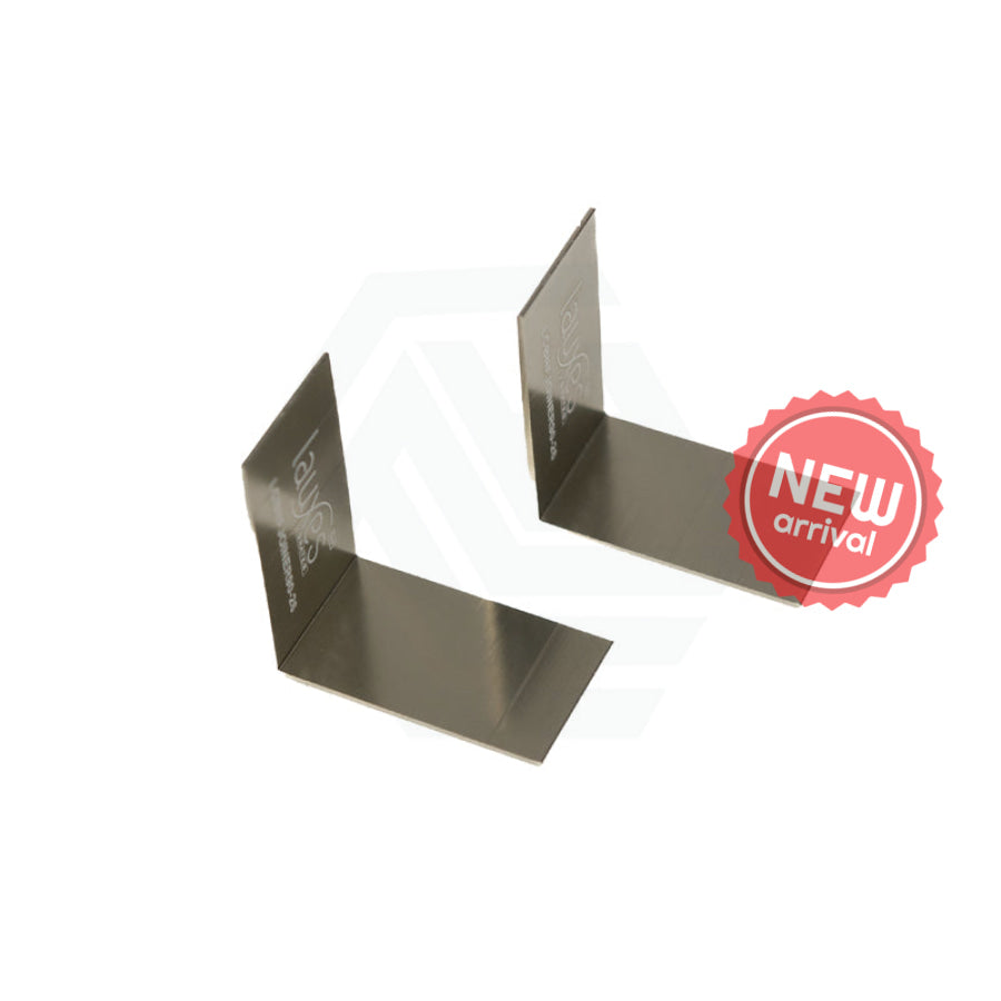 Lauxes Brushed Nickel 90-Degree Shower Grate Joiners 14/21/26mm