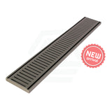 300-2000mm Lauxes Brushed Nickel Shower Grate Drain Aluminium Next Generation 14 Any Size Indoor Outdoor