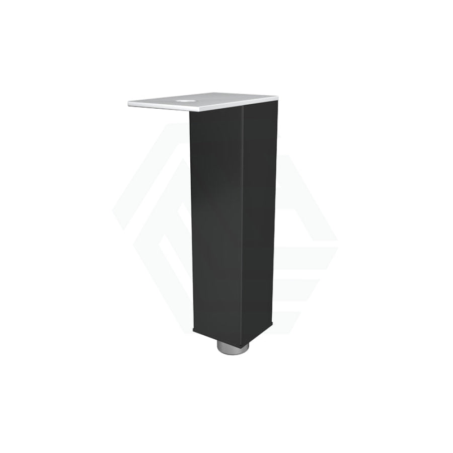 Brighton Wood Square Matte Black Bathroom Vanity Leg Pack Of 4 Round