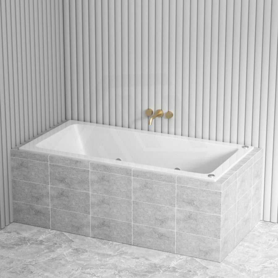 Broadway Alpha B Spa Bath With Non-Slip Base & Tiling Bead 1490/1700/1800X750X470Mm Rectangula