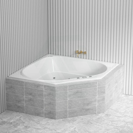 Broadway Barda Spa Bathtub 1480X1480X550Mm Corner Drop-In Tub With Jets Baths