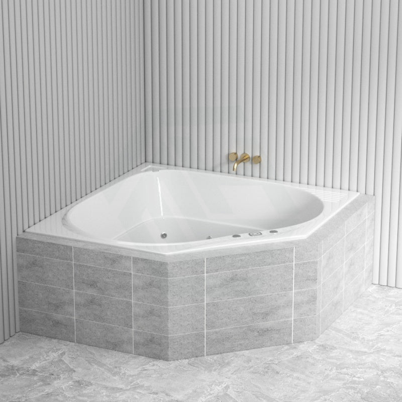 Broadway Barda Spa Bathtub 1480X1480X550Mm Corner Drop-In Tub With Jets Baths