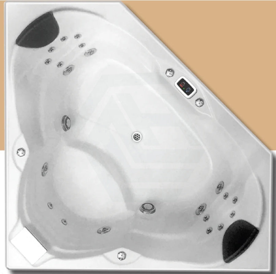 Broadway Cordoba Spa Bathtub 1530X1530X600Mm Corner Drop-In Tub With Jets Baths