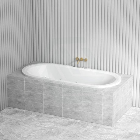 Broadway Estella Spa Bath 1775X800X470Mm Oval Drop-In Tub Baths