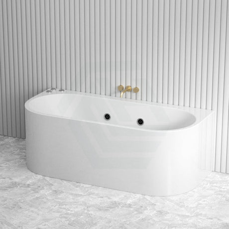 Broadway Fs36 Spa Bath 1700X780X600Mm Back To Wall Tub In Gloss White Baths