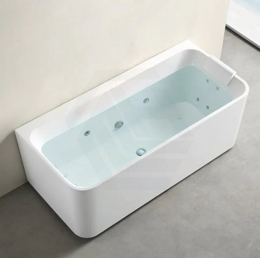 Broadway Fs38 Spa Bath 1500X750X600Mm Back To Wall Tub Slim Edge Baths