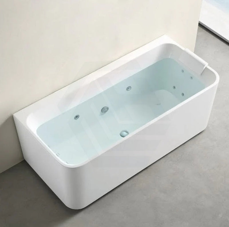 Broadway Fs38 Spa Bath 1500X750X600Mm Back To Wall Tub Slim Edge Baths