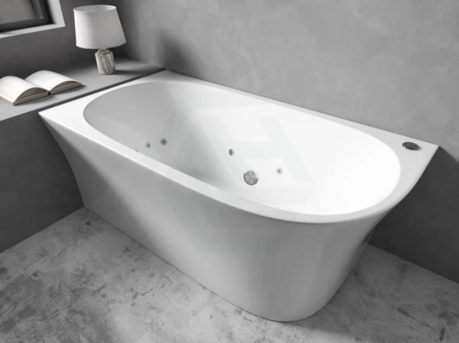 Broadway Fs7 1500/1700X780X600Mm Back To Wall Left Corner Spa Bathtub Acrylic Baths