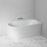 Broadway Fs7 1500/1700X780X600Mm Right Corner Back To Wall Spa Bathtub Acrylic Baths