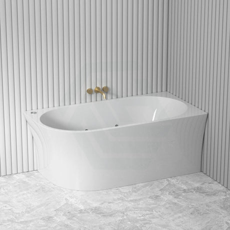 Broadway Fs7 1500/1700X780X600Mm Right Corner Back To Wall Spa Bathtub Acrylic Baths