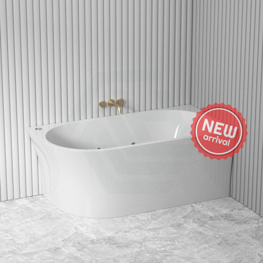 Broadway Fs7 1500/1700X780X600Mm Right Corner Back To Wall Spa Bathtub Acrylic Baths