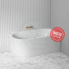 Broadway Fs7 1500/1700X780X600Mm Right Corner Back To Wall Spa Bathtub Acrylic Baths