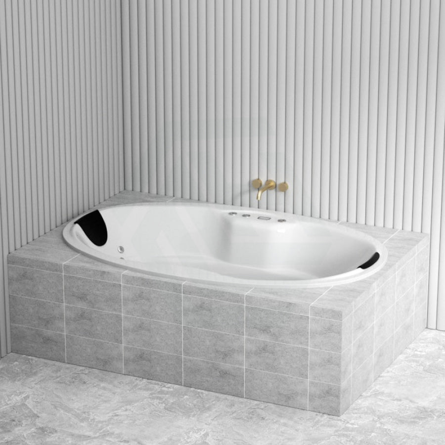 Broadway Joya Spa Bath 1700X1180X500Mm Oval Drop-In Tub Baths