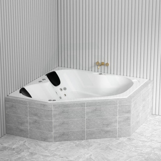 Broadway Karmen Spa Bathtub 1400X1400X500Mm/1540X1540X500Mm Corner Drop-In Tub With Hot Pump Baths