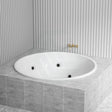 Broadway Lucena Spa Bath 1495X1495X490Mm Round Drop-In Tub Baths