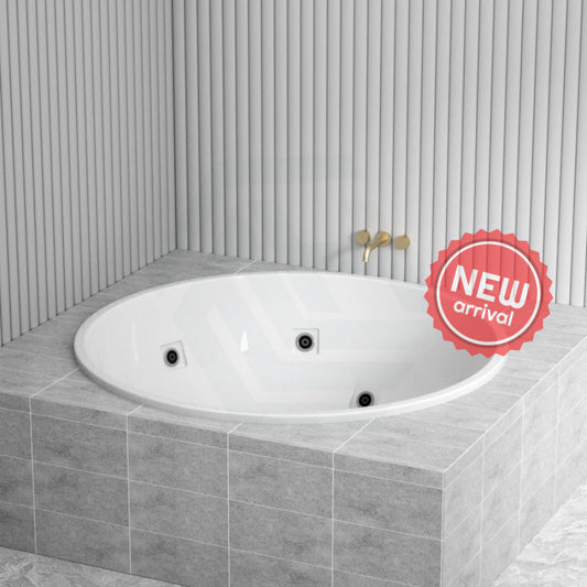 Broadway Lucena Spa Bath 1495X1495X490Mm Round Drop-In Tub Baths