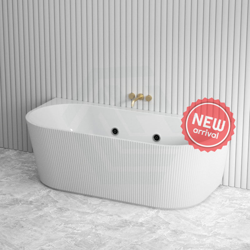 Broadway Mallorca Spa Bath 1500X750/1700X800X580Mm Back To Wall Tub In Gloss White Baths