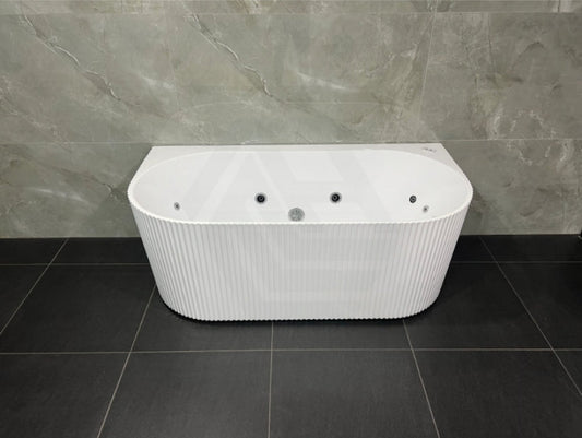 Broadway Mallorca Spa Bath 1500X750/1700X800X580Mm Back To Wall Tub In Gloss White Baths