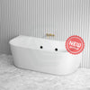 Broadway Mallorca Spa Bath 1500X750/1700X800X580Mm Freestanding Back To Wall Tub In Matt White Baths