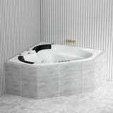 Broadway Sapphira Spa Bathtub 1500X1500X600 Mm Corner Drop-In Tub With Jets Baths